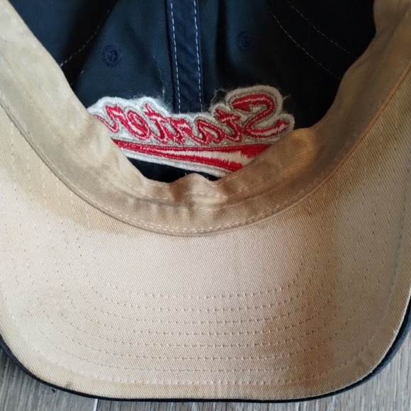 Starter Hat Baseball Dad Cap Cotton Adjustable Strap OSFA Red Blue Script Retro - Picture 12 of 13